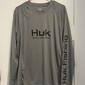 Huk Dark Gray Long Sleeve Shirt